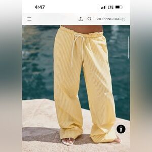 Zara Striped Pajama Pants